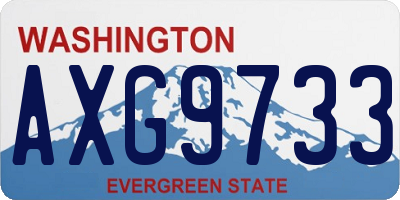 WA license plate AXG9733