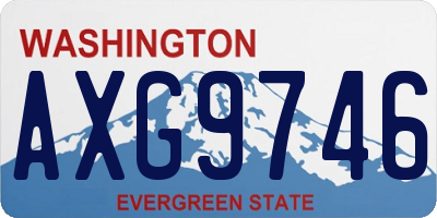 WA license plate AXG9746