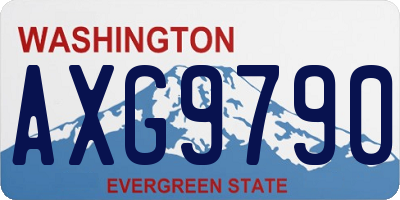 WA license plate AXG9790