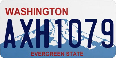 WA license plate AXH1079