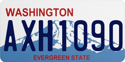 WA license plate AXH1090