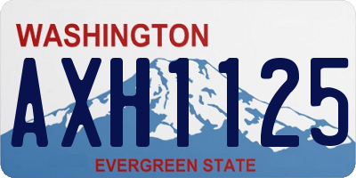 WA license plate AXH1125