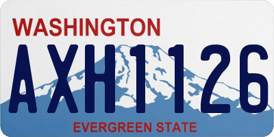 WA license plate AXH1126