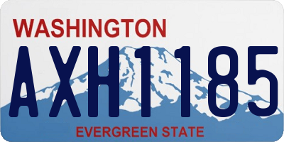 WA license plate AXH1185