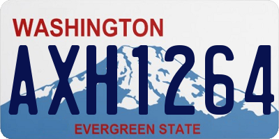 WA license plate AXH1264