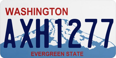 WA license plate AXH1277