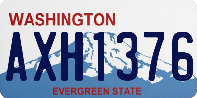 WA license plate AXH1376