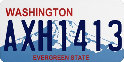 WA license plate AXH1413
