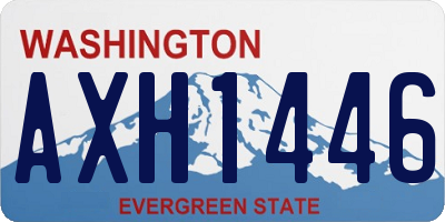 WA license plate AXH1446