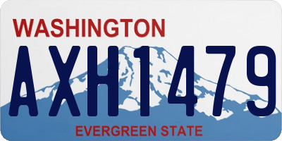 WA license plate AXH1479