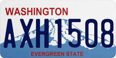 WA license plate AXH1508