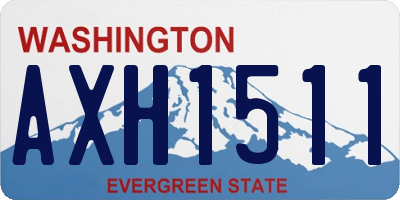 WA license plate AXH1511