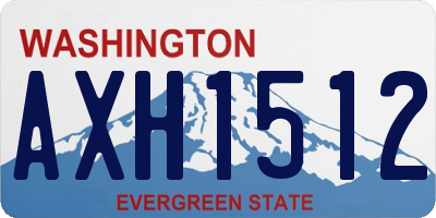 WA license plate AXH1512