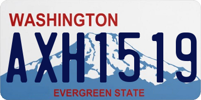 WA license plate AXH1519