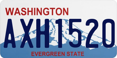 WA license plate AXH1520