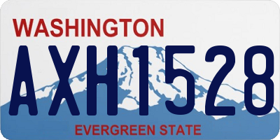 WA license plate AXH1528