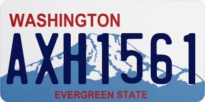 WA license plate AXH1561