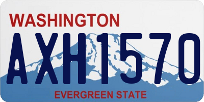 WA license plate AXH1570