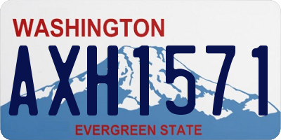 WA license plate AXH1571