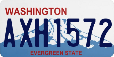 WA license plate AXH1572