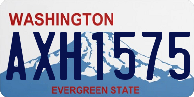 WA license plate AXH1575