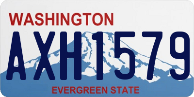 WA license plate AXH1579