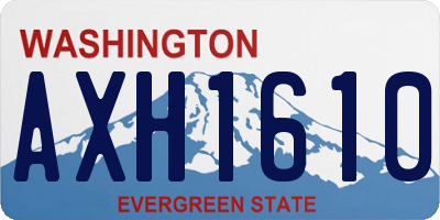 WA license plate AXH1610