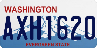 WA license plate AXH1620