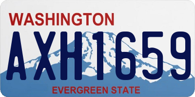 WA license plate AXH1659