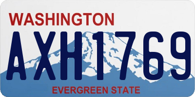 WA license plate AXH1769