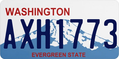 WA license plate AXH1773