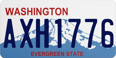 WA license plate AXH1776