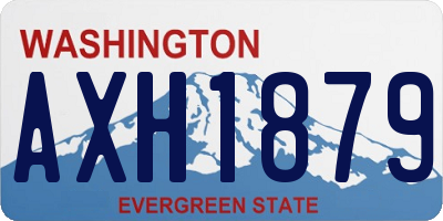 WA license plate AXH1879