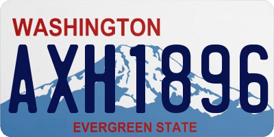 WA license plate AXH1896