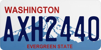 WA license plate AXH2440