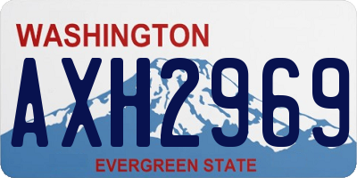 WA license plate AXH2969