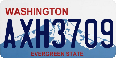 WA license plate AXH3709