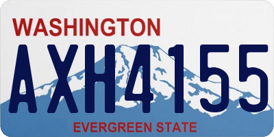 WA license plate AXH4155