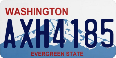 WA license plate AXH4185