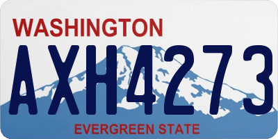 WA license plate AXH4273