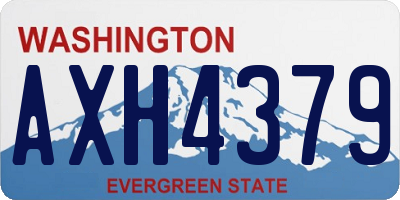 WA license plate AXH4379