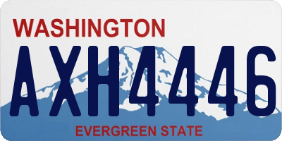 WA license plate AXH4446
