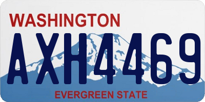 WA license plate AXH4469