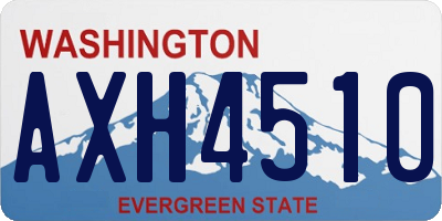 WA license plate AXH4510