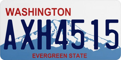WA license plate AXH4515