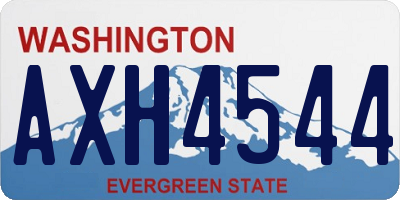 WA license plate AXH4544