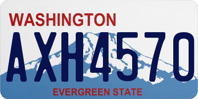 WA license plate AXH4570