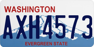 WA license plate AXH4573