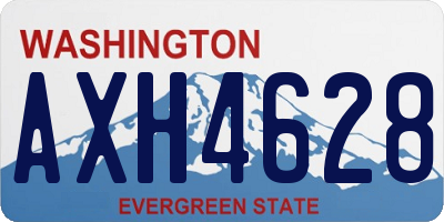 WA license plate AXH4628