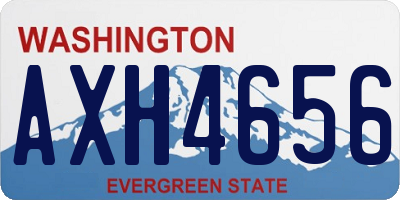 WA license plate AXH4656